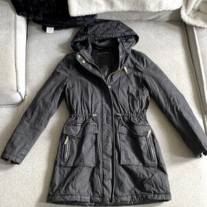 Black Jacket, size S, gold zippers